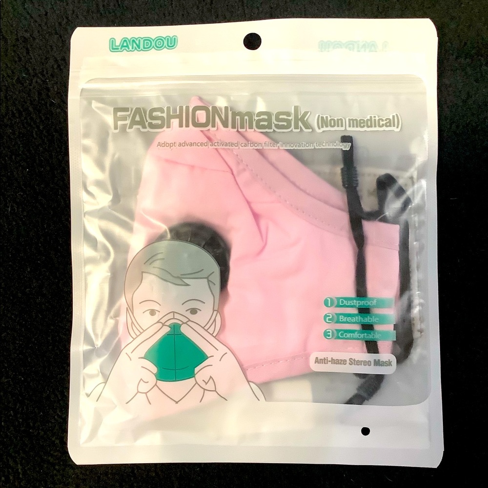 Reusable Cotton Activated Carbon Filter Face Mask